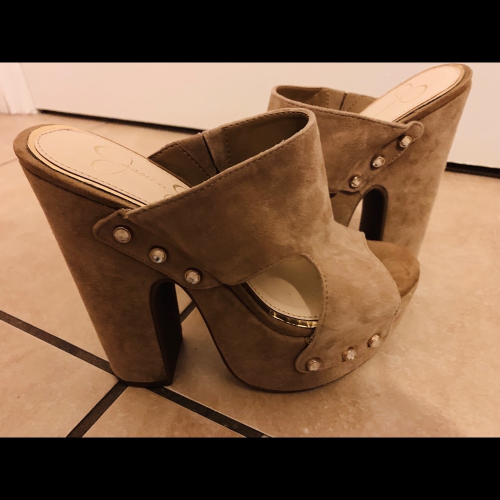 Suede slip on shoes